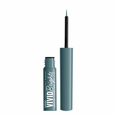 Nyx Professional Makeup - Vivid Brights Liquid Liner - Blue Liquid Eye Liner - Cyan Simp