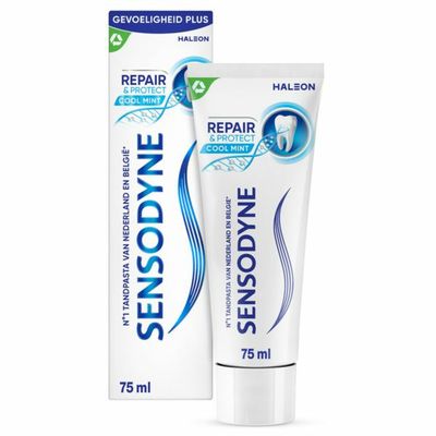 3x Sensodyne Tandpasta Repair&Protect Cool Mint 75 ml