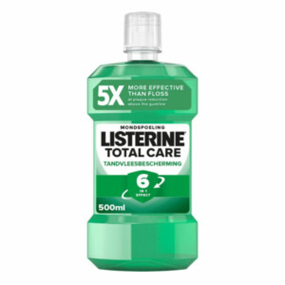 6x Listerine Mondwater Total Care Tandvleesbescherming 500 ml
