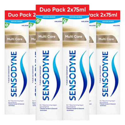 3x Sensodyne Tandpasta MultiCare Duo 2 x 75 ml