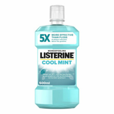 6x Listerine Mondwater Cool Mint 500 ml