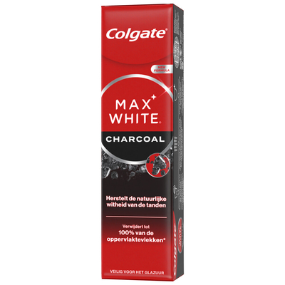 4x Colgate Tandpasta Max White Active Charcoal 75 ml