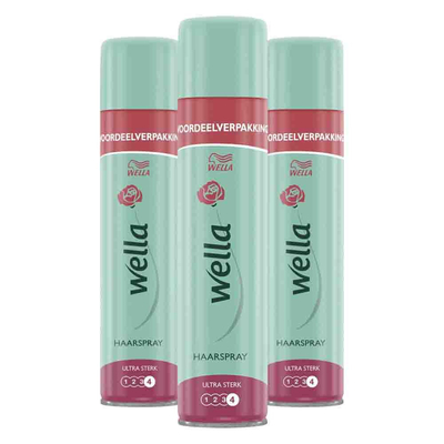 3x Wella Haarspray Ultra Strong Hold 400 ml