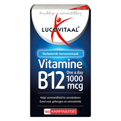 Gratis Verzending: 3x Lucovitaal Vitamine B12 1000mcg 180 kauwtabletten