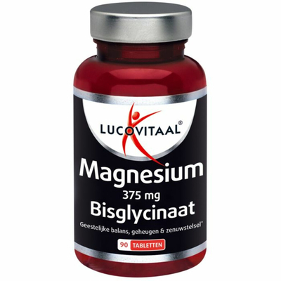 Gratis Verzending: 3x Lucovitaal Magnesium 375mg Bisglycinaat 90 tabletten
