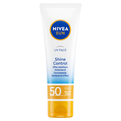 3x NIVEA Sun Shine Control Zonnecrème Gezicht SPF 50 50 ml