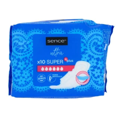 12x Sence Maandverband Super Plus 10 stuks