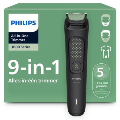 Philips All-in-One Series 3000 - MG3945/15 - 9-in-1 - Multigroom - Baardtrimmer - voor baard lichaam en haar