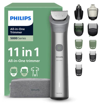 Philips All-in-One Series 5000 - MG5941/15 - 11-in-1 - Multigroom - Baardtrimmer - voor baard lichaam en haar