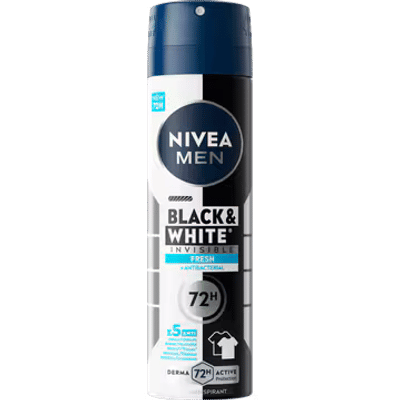Nivea Men - Deodorant - Spray - Black & White Invisible Fresh - 150ml