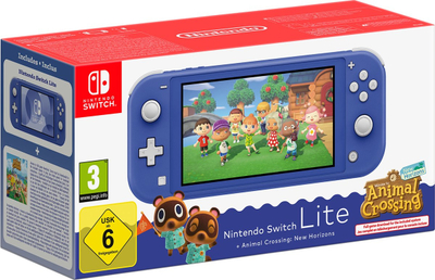 Nintendo Switch Lite (Blue) + Animal Crossing New Horizon (Digital) Nintendo Switch