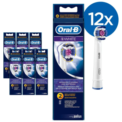 Oral-B 3D White  opzetborstels - 12 stuks