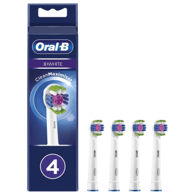 Oral-B 3D White  opzetborstels - 4 stuks