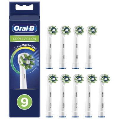 Oral-B CrossAction  opzetborstels - 9 stuks