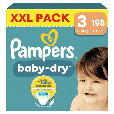 Pampers Baby Dry  luiers maat 3 - 198 stuks