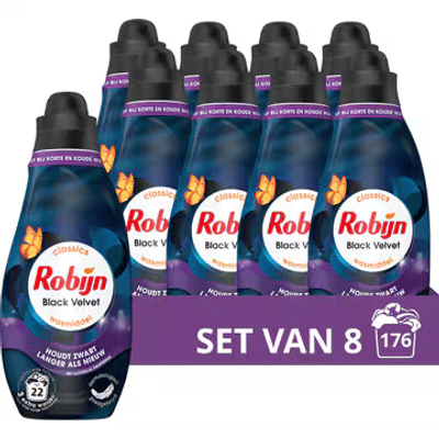Robijn Black Velvet  wasmiddel zwarte was - 176 wasbeurten