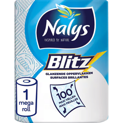 Nalys Blitz Keukenrol Papieren Verpakking 1 stuks