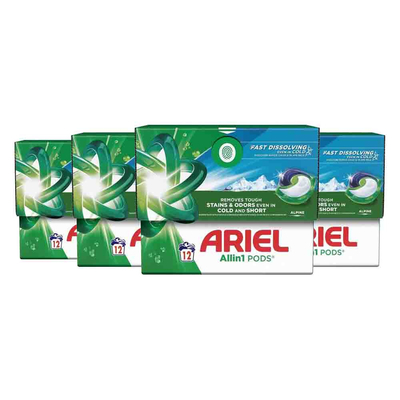 Ariel Alpine wascapsules gekleurde was - 48 wasbeurten