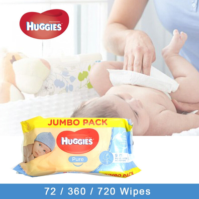 Huggies Pure billendoekjes - 72 stuks