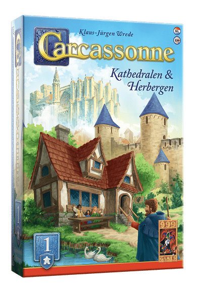 999 Games Carcassonne: Kathedralen & Herbergen – Uitbreiding 1 – 999 Games