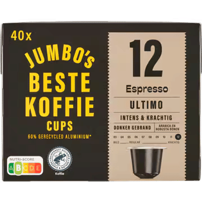 Jumbo's Espresso Ultimo Koffiecups 40 Stuks