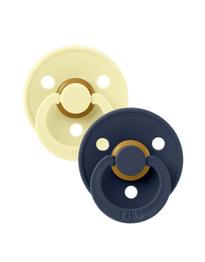 Bibs BIBS - Colour Fopspeen - Rond - Maat 2 - Luna/Deep Space - 2 Stuks