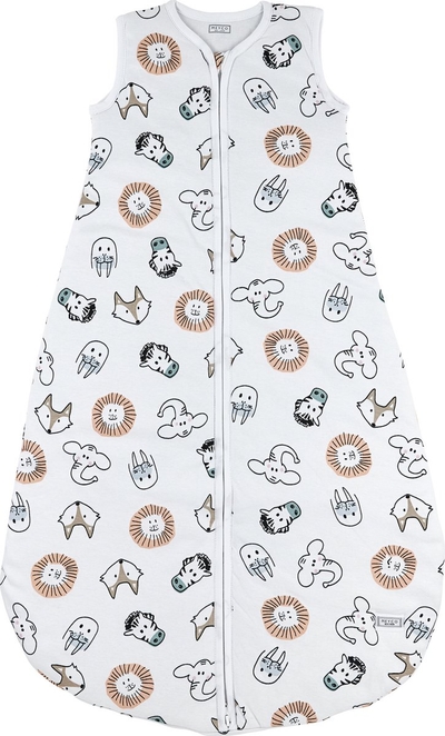 Meyco Baby Animal baby zomerslaapzak rond - multicolour - 110cm - 0.5 TOG