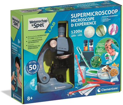 Clementoni - Supermicroscoop - Educatief Speelgoed voor Kinderen - Vanaf 8 jaar
