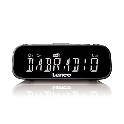 Lenco CR-606BK Wekker radio Zwart