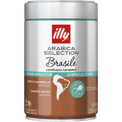 illy Brasile cerrado mineiro snelfiltermaling Illy filterkoffie 250 g