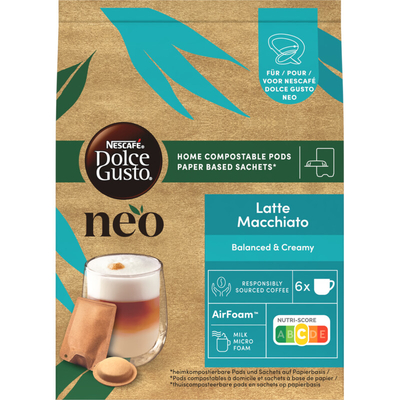 Nescafé Dolce Gusto Neo Latte macchiato capsules Dolce Gusto NEO koffiepads 12 stuks