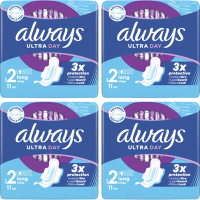 Always Maandverband Long Wings 4-pack Maandverband 4 stuks