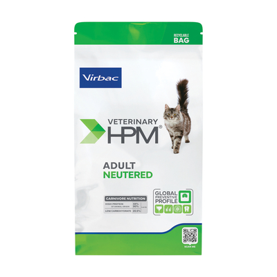 Virbac Veterinary HPM Adult Neutered Cat - 12 kg - kattenbrokken