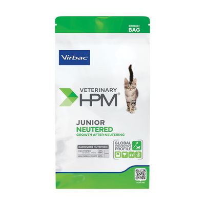 Virbac Veterinary HPM Junior Neutered Cat - 3 kg - kattenbrokken
