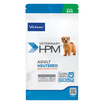 Virbac Veterinary HPM Dog Adult Neutered Small & Toy - 3 kg - hondenbrokken