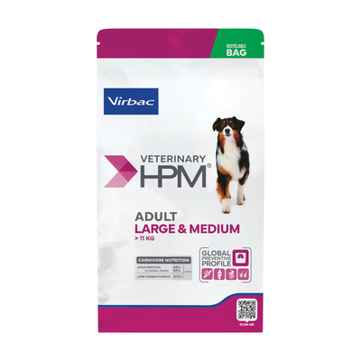 Virbac Veterinary HPM Dog Adult Large & Medium Hondenvoer - 16 kg - hondenbrokken