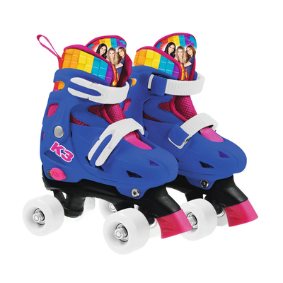 K3 rolschaatsen maat 34/37 - regenboog - met verstelbare schoen