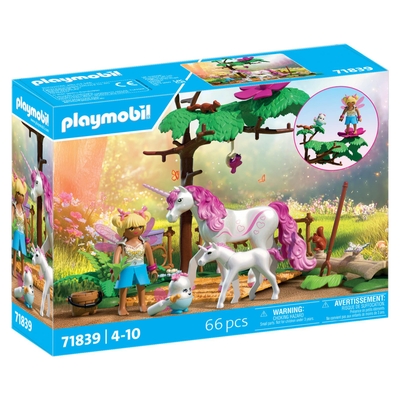 PLAYMOBIL | Magische Eenhoorns | Betoverende eenhoornstal voor mama en veulen Stal voor moeder en veulen | Fantasierijke speelset voor eenhoornfans | Met liefdevolle accessoires & figuren | Perfect cadeau voor kinderen vanaf 4 jaar | 71839