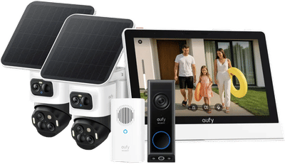 EufyCam S4 Duo Pack + HomeBase 3 + Video Doorbell E340 + Smart Display E10