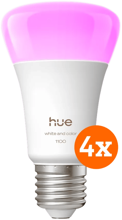 Philips Hue White and Color E27 1100lm 4-pack