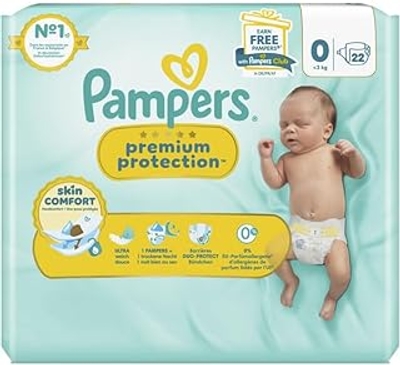 Pampers Premium Protection  luiers maat 0 - 3 stuks