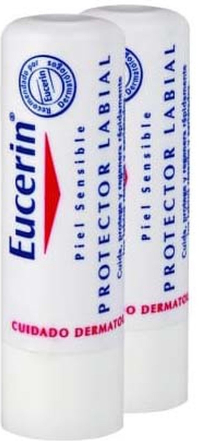 Lippenbalsem Eucerin Protector Labial Lote 2 Stuks Spf 15 Pack 4,8 g