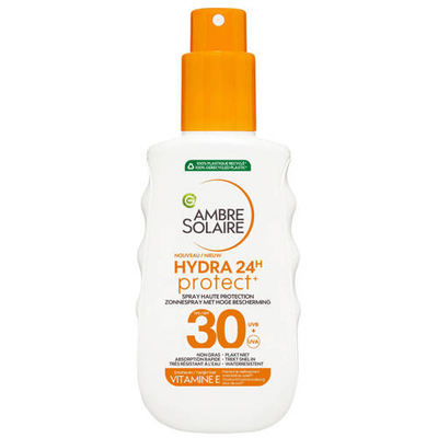 Garnier Ambre Solaire Hydra 24H Protect Zonnebrandspray SPF30 - Niet vet - Waterresistent - Vitamine E - beschermt en hydrateert – 150ml
