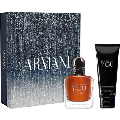 Armani Emporio He Stronger With You Intensely Holiday 2025 Geschenkset 50 ml + 75 ml Showergel