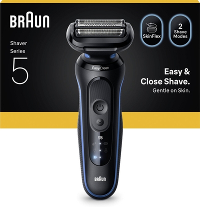 Braun Series 5 Elektrisch Scheerapparaat - Tot 50 min - +1 Opzetstuk - 52-N1200S - Zwart