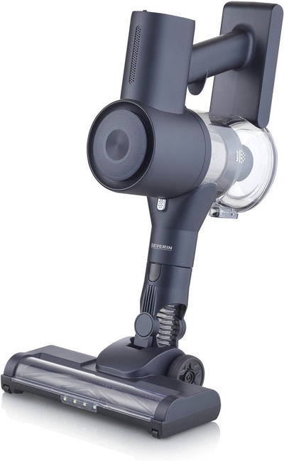 Severin HV 7178 steelstofzuiger & elektrische bezem Batterij/Accu Droog Zakloos 0,5 l 130 W Blauw, Metallic 2,2 Ah