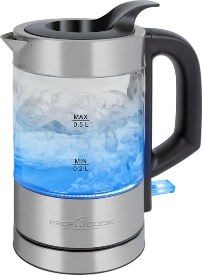 ProfiCook WKS 1228 G- Waterkoker - RVS - LED Verlicht - 0.5L