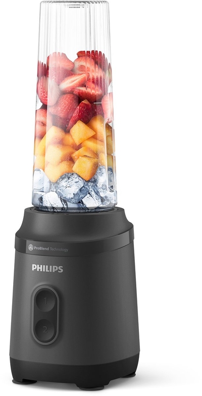 Philips blender - HR2670/00 - ProBlend 350W - Draagbare Blend & Go-beker - Zwart
