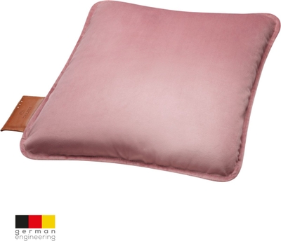 Beurer Warmtekussen - Heaty Velvet Blush Rose - Draadloos Warmtekussen - Elektrisch - Oplaadbaar - XL verwarmd oppervlak - 45x45 cm - 3 Jaar Garantie