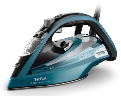 Tefal Ultimate 3 FV9851 - Stoomstrijkijzer - Anti-Vlekbescherming - Verticaal Strijken - Druppelstop - Blauw